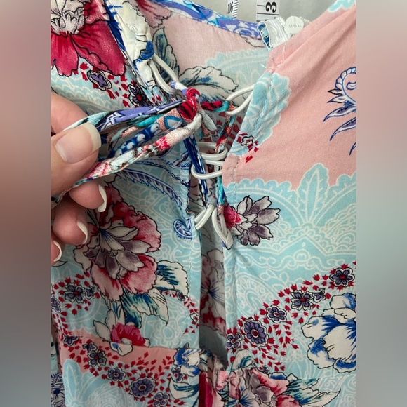 JAASE floral romper w/ flyaway maxi skirt | Large | ft brand in Anthropologie | - Picture 4 of 5